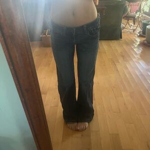 American Eagle Dark Wash Hipster Flare Jeans